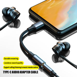 Nouvel arrivage Adaptateur auxiliaire USB Type C vers 3.5mm <span class=keywords><strong>Jack</strong></span> Type-c Câble audio Convertisseur de câble pour écouteurs pour Samsung <span class=keywords><strong>Galaxy</strong></span> S22 <span class=keywords><strong>S21</strong></span> Huawei - Product Image 4