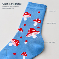 Chaussettes à motifs colorés, packs de couleurs assorties, chaussettes mi-mollet, chaussettes ludiques et tendance pour les acheteurs en gros