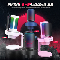 Fifine A8 Enregistrement Professionnel Micro Usb Youtube Condensateur De Bureau Rgb Gaming Mic Studio Microphone