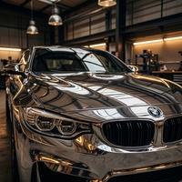 Peinture en aérosol effet chrome miroir pour moto, roues et casques