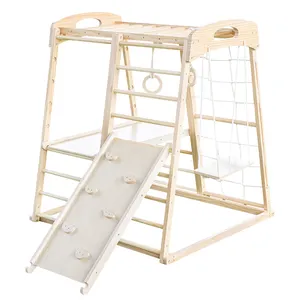 Telaio da arrampicata multifunzione in legno grande attrezzatura da arrampicata per bambini triangolo da arrampicata in legno