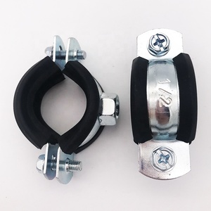 Mới kim loại 3 inch Ống kẹp đường kính lớn từ nhà máy giá Nut M8 hai bên ốc vít gang ống xả kẹp với cao su - Product Image 4