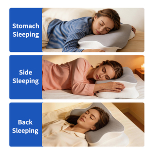 <span class=keywords><strong>Almohada</strong></span> JeeBay con Empaque Personalizado, Rebote Lento 60D, Tejido Transpirable y Refrescante, Altura Ajustable, Alivio del Dolor de Cuello, Anti-Ronquidos - Product Image 2