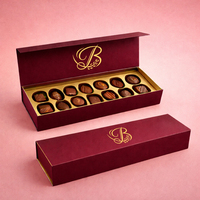 Luxuriöse Magnetische Schokoladen-Geschenkbox Maßgefertigte Starre Verpackungsbox mit Logo