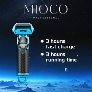 MIOCO M2203 rasoir de barbier électrique professionnel Zero T lame Double feuille 7500 tr/min moteur à courant continu bouton interrupteur batterie détachable visage - Product Image 2