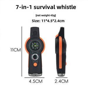 Đa Chức Năng 7 Trong 1 Cò<span class=keywords><strong>i</strong></span> Sinh Tồn Đèn Pin LED La Bàn Nhiệt Độ Kính Lúp Kính Phản Xạ Kính Cứ<span class=keywords><strong>u</strong></span> Sinh - Product Image 6