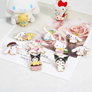Spille per cartoni animati in metallo all'ingrosso cute Hello badge Japanese girl heart Kitty spilla pin badge zaino vestiti pin
