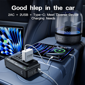 Inversor de onda sinusoidal modificada de 12V/24V a 110/220V, inversor de corriente alterna de 200W <span class=keywords><strong>y</strong></span> 400W para dispositivos electrónicos en el coche - Product Image 2