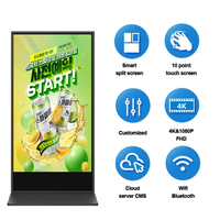 Kiosco de Venta Minorista para Interiores, Centro Comercial, Publicidad, Señalización, Pantalla Táctil de 75 Pulgadas, Pantalla Completa, IP65, Animación, Soporte de Piso