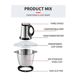 Small Multifunction 2L 3L Blender Mini Pounder Yam Pounding Food <b>Chopper</b> Grinders Machine Electric Meat Grinder <b>for</b> <b>Sale</b> - Product Image 3