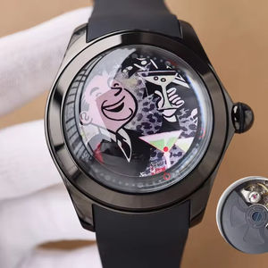 นาฬิกา Corum สำหรับผู้ชาย ขนาด 44 มม. ตัวเรือนเหล็กกล้า ระบบอัตโนมัติ กลไกจักรกล ดีไซน์ Big Bubble สไตล์ Magical Pop พร้อมโลโก้สั่งทำพิเศษ - Product Image 5