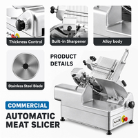 Trancheuse à viande congelée entièrement automatique Kessler, lame de 320 mm, haute précision, réglable de 0 à 14 mm, machine à trancher le bœuf et le mouton de qualité commerciale