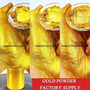 Hochglänzende 24K Goldpulver-Tinte für Kunststoff Keramik Buddha-Statue Blattgold-Imitation Perlenpulver Farbpigment - Product Image 4