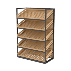 Custom stile <span class=keywords><strong>moderno</strong></span> in legno griglia di vendita calda panetteria espositore per pasticcerie e pasticcerie - Product Image 1