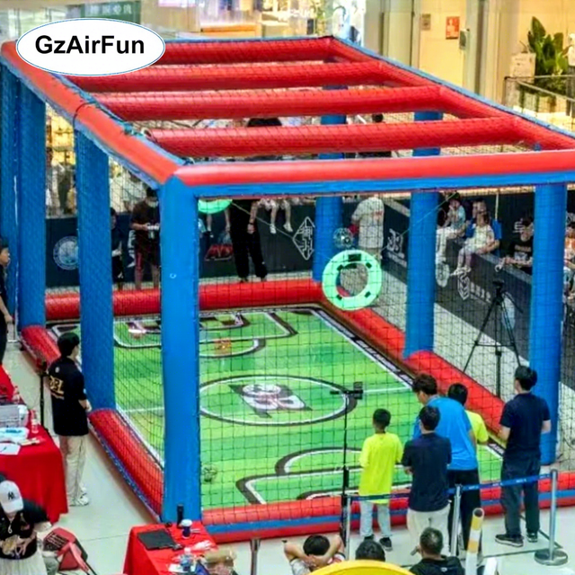 Factory Customized Commercial Event Drone Soccer Ball Game Inflatable Drone Obstacle Arena for Activity or Exhibition