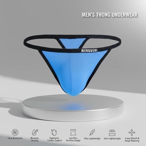 Tangas para Hombre MENSSEXI al por Mayor, Ultra Transpirables, que Absorben la Humedad, de Talle Bajo, Ropa Interior <span class=keywords><strong>Gay</strong></span>, de Nailon, con Bolsa 3D - Product Image 5