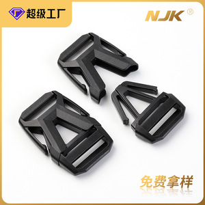 Hebilla de Plástico de Liberación Lateral de 25 mm, Negra, Resistente, para Bolsas - Product Image 5