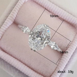 Anello dal Design Ovale, Anello Classico da Dito per Donne - Product Image 5