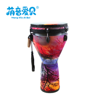 Wholesale Musical Instruments Hand Percussion Drum Colorful Djembe 12 Inch African Drum