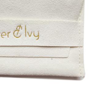 <span class=keywords><strong>Pochette</strong></span> en microfibre velours haut de gamme personnalisée avec logo pour présentation de bijoux et emballage de bagues – Vente en gros - Product Image 4