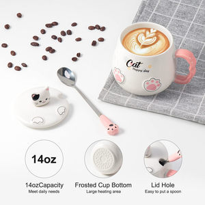Ensemble cadeau d'affaires : Tasse à café auto-chauffante avec contrôle de température, chauffe-tasse intelligent sans fil, tasse électrique en céramique thermostatée - Product Image 2