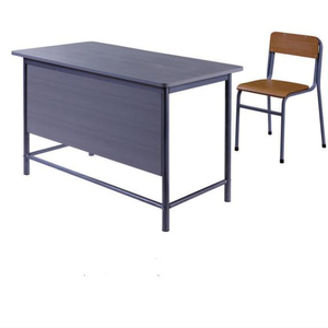 Muebles escolares de madera MDF, mesa de melamina, asiento doble y escritorio para profesores - Product Image 6