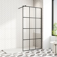 Cloison de douche étanche en aluminium réglable 890*1900mm Écran de douche en verre trempé