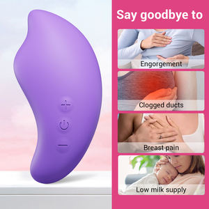 Suministro de fábrica Hot Sexy Breast Nipple Masaje Silicona Suave Vibración múltiple Masajeador de lactancia portátil - Product Image 4