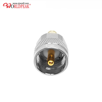 Adaptador UHF Macho a RP-SMA Macho de 0-6 GHz, 50 Ohm, Conector RF PL259 a SMA de Polaridad Inversa para Antena WiFi
