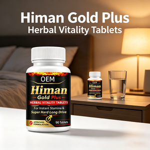 Comprimés de vitalité à base de plantes <span class=keywords><strong>Himan</strong></span> Gold Plus, formule de soutien à l'endurance, 90 unités - Product Image 2
