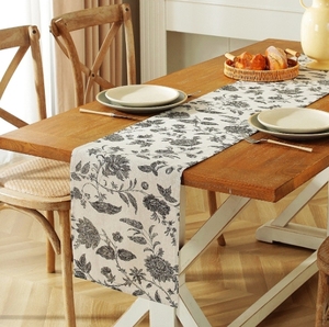 Cotton Floral Design <b>Dining</b> <b>Table</b> <b>Runner</b> Home Decoration for Wedding Event Party Use - Product Image 4