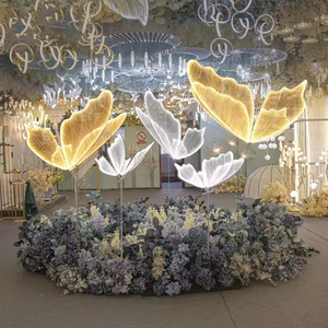 Grandes ailes de <span class=keywords><strong>papillon</strong></span> artificielles à LED, accessoire <span class=keywords><strong>photo</strong></span>, élégante décoration de toile de fond pour mariages et événements, avec alimentation CA - Product Image 1