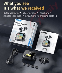 Nuevos Auriculares Inalámbricos TWS <span class=keywords><strong>2024</strong></span> con Cancelación Activa de Ruido (ANC), Pantalla Táctil LED 5.4, Resistentes al Agua IPX4, 4-5 Horas de Duración - Product Image 6