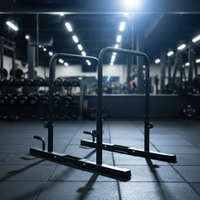 Barre de traction et de dips portable en acier durable, réglable en hauteur, avec verrou de sécurité, équipement de fitness intérieur/extérieur pour la calisthénie et le yoga