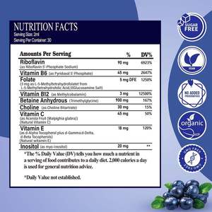 OEM Metilatlı Multivitamin Sıvı Damlaları Metilatlı <span class=keywords><strong>B</strong></span> Kompleksi Folat TMG, MTHFR Enerjisi Beyin Metilatlı Vitamin Sıvı Damlası - Product Image 2