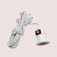 Support de base d'ampoule pour cordon d'alimentation EU US E27 Fil de commutateur de lampe à LED Convertisseur de prise électrique Supports et bases de lampe