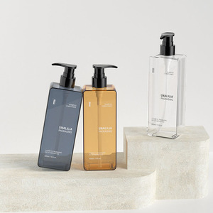 300ml 10oz Clear Rectangle PETG Plastic Pump <strong>Bottles</strong> for <strong>Shampoo</strong> Conditioner Custom Cosmetic Packaging - Product Image 6