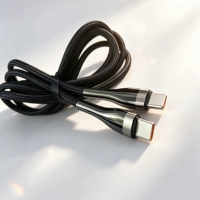 Câble de charge rapide et de données en alliage de zinc tressé de 1 m 60 W Type C vers Type C pour Apple iPhone 17 16 15 Pro Max Plus (vente en gros)