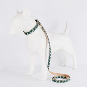 Accesorios para Mascotas Juego de <span class=keywords><strong>Collar</strong></span> y Correa de Cuero Suave de Lujo con Hebilla Metálica Ajustable para Perros Pequeños y Grandes - Product Image 5