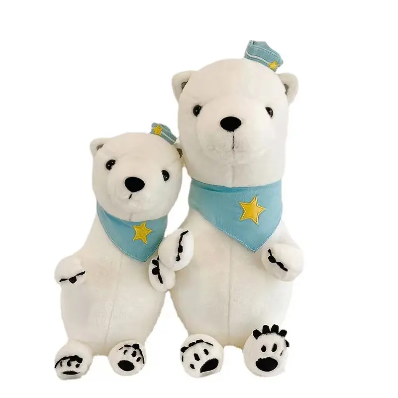 Yanxiannv personalizado al por mayor niños juguetes de peluche animal de peluche sueño compañero muñeca dormir oso polar
