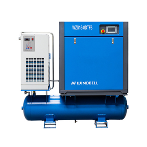 เครื่องอัดอากาศแบบสกรูโรตารี่อุตสาหกรรมแบบเงียบ 4 in 1 8 บาร์ กำลังไฟ 15KW 11KW 7.5KW - Product Image 1
