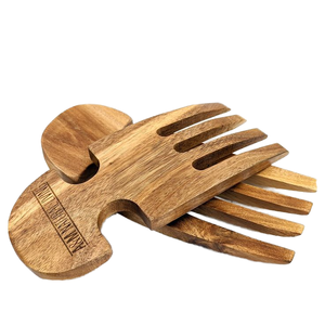Mélangeur à salade en bois écologique pour chefs professionnels - Accessoire de cuisine décoratif, compatible four et micro-ondes, passe au lave-vaisselle - Product Image 1