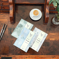 Carnet à fleurs Wenshun A5 A6 avec reliure rigide en tissu cousu, 100 feuilles, cadeau pour l'école