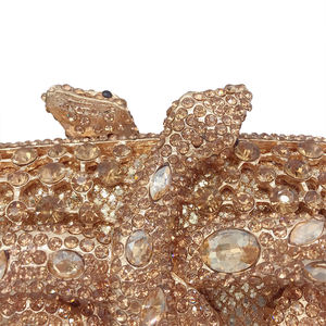 Bolso de mano de cristal para mujer con correa de cadena, bolso de mano con pedrería brillante para banquetes y discotecas - Product Image 6