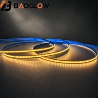 Lampu Strip LED 300LED/M Tanpa Sambungan Tanpa Las 3000K 4000K 6000K PCB 6.5mm DC12V 8W/M Fleksibel COB