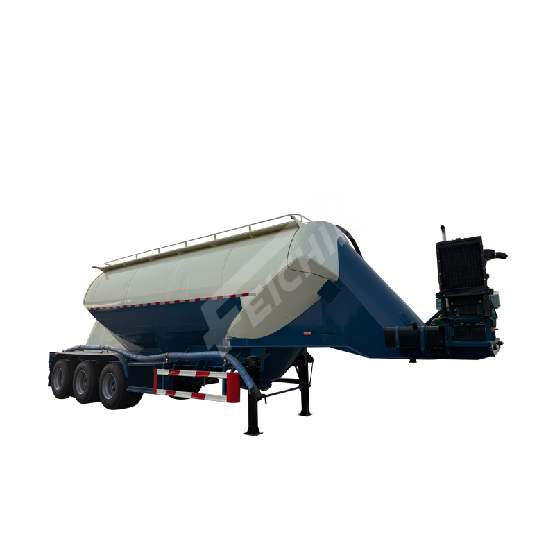 Tri-Axle Cement Tanker Fly Ash Semi-Trailer Powder and Particle Material Transport Truck for Sale