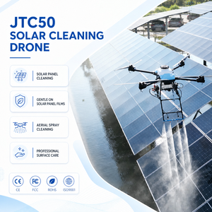 Drone de nettoyage solaire JTC50, UAV pour le lavage des panneaux photovoltaïques, nettoyage à l'eau froide, entretien professionnel des surfaces - Product Image 1