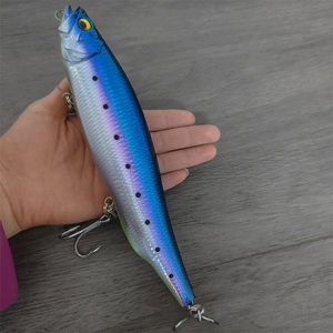 225mm 127g di galleggianti Treble Hook Big Game Top matite d'acqua per cani di acqua salata di plastica di mare esche da pesca esche esche da pesca - Product Image 5