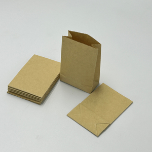 Sacs cadeaux en papier kraft à fond plat, directement de l'usine, pour produits alimentaires tels que le sucre, la pizza, les sushis, les nouilles, les salades, les aliments pour animaux, les chewing-gums - Product Image 5