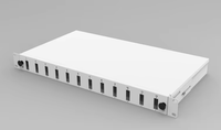Panneau de brassage fibre 1U 19 pouces coulissant 48 ports Cadre de distribution ODF haute densité pour centre de données et FTTH